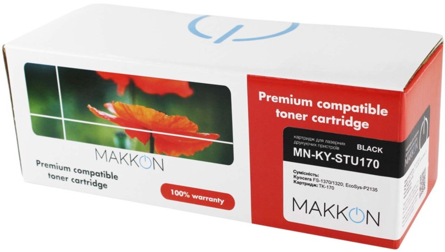 Картридж-тонер Makkon совместимый аналог Kyocera TK-170 (MN-KY-STU170) - Фото 1