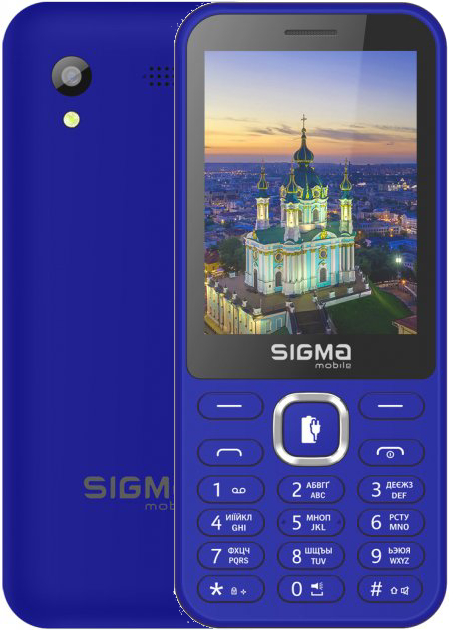 Мобильный телефон Sigma mobile X-style 31 Power TYPE-C Blue - Фото 1