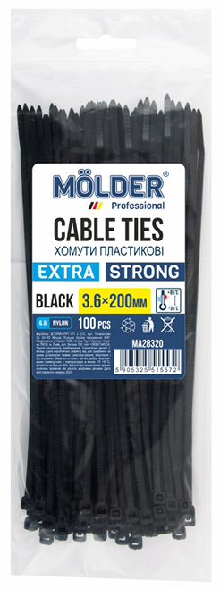 Набір хомутів Molder 3.6x200 (MA28320) - Фото 1