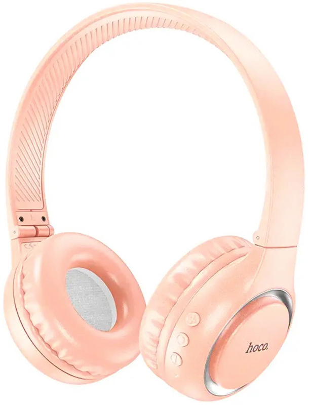 Наушники полноразмерные беспроводные HOCO W41 Charm BT headphones Pink (6931474789280) - Фото 1