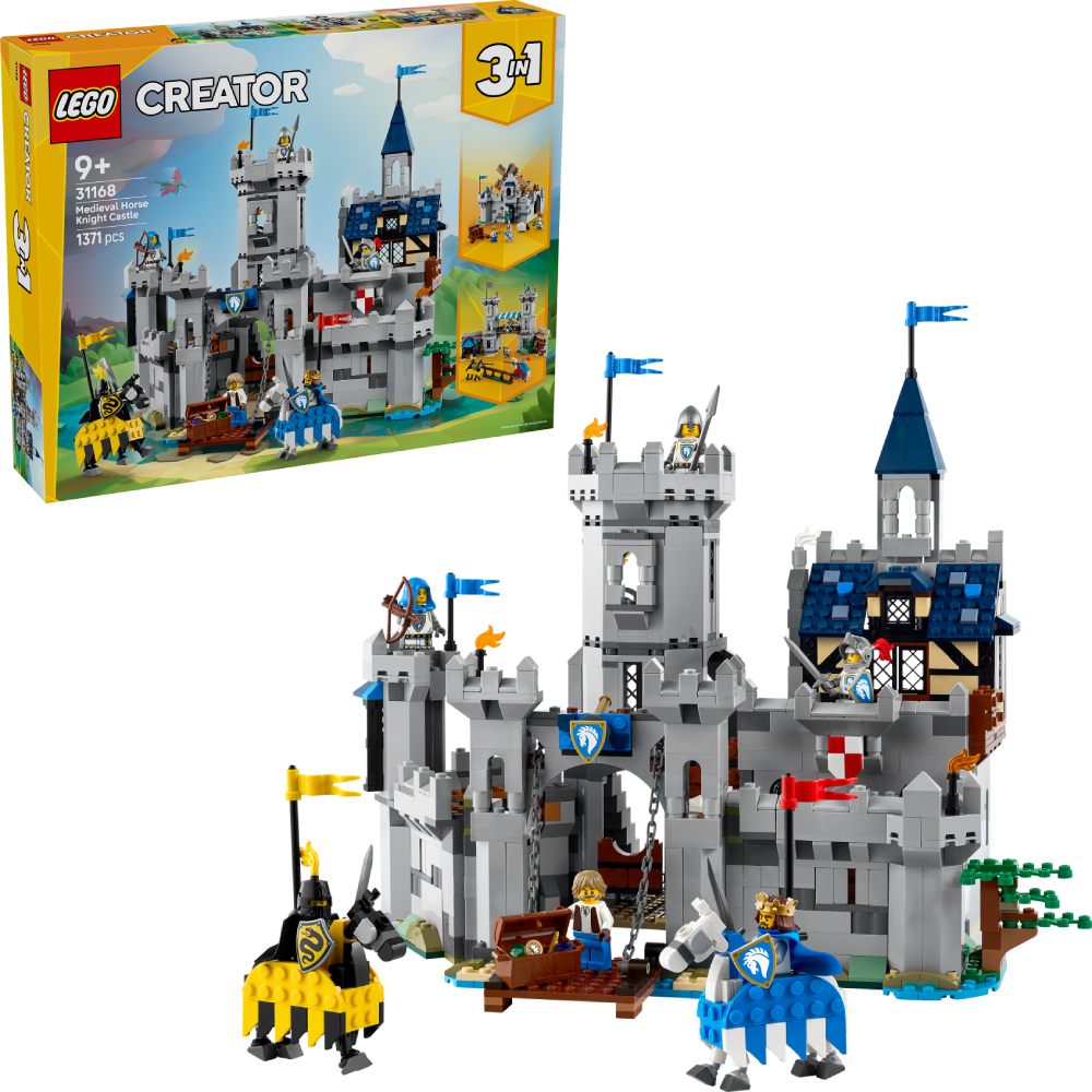 Конструктор LEGO Creator Средневековый замок с рыцарем на лошади (31168) - Фото 1