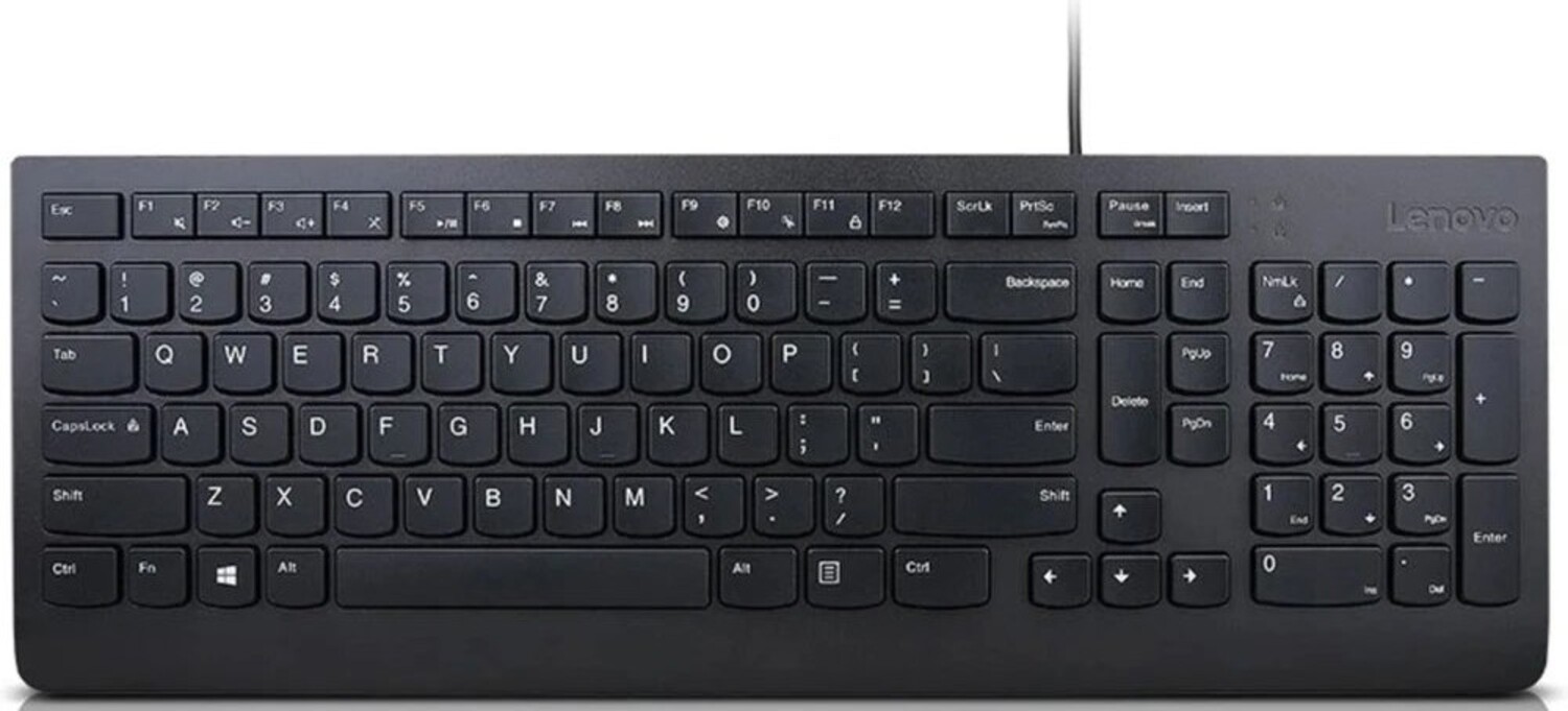 Клавиатура проводная Lenovo Essential Wired Keyboard UKR (4Y41R64634) - Фото 1