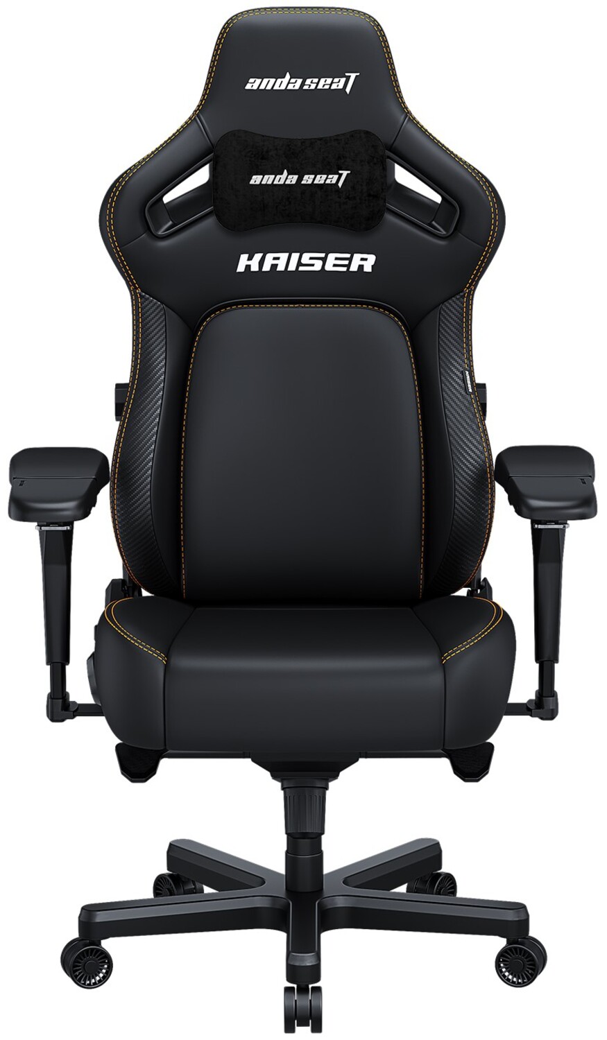 Кресло для геймеров Anda Seat Kaiser 4 Size XL Black Premium PVC (AD12YDDC-XLL-20-B-PV/C) - Фото 1