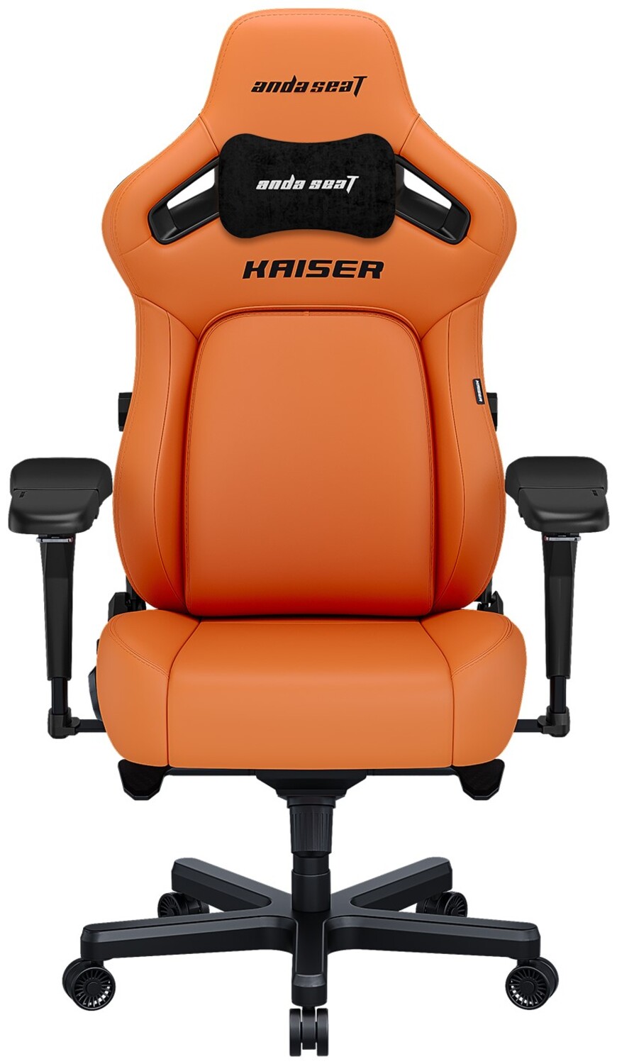Кресло для геймеров Anda Seat Kaiser 4 Size XL Orange Premium PVC (AD12YDDC-XLL-20-O-PV/C) - Фото 1