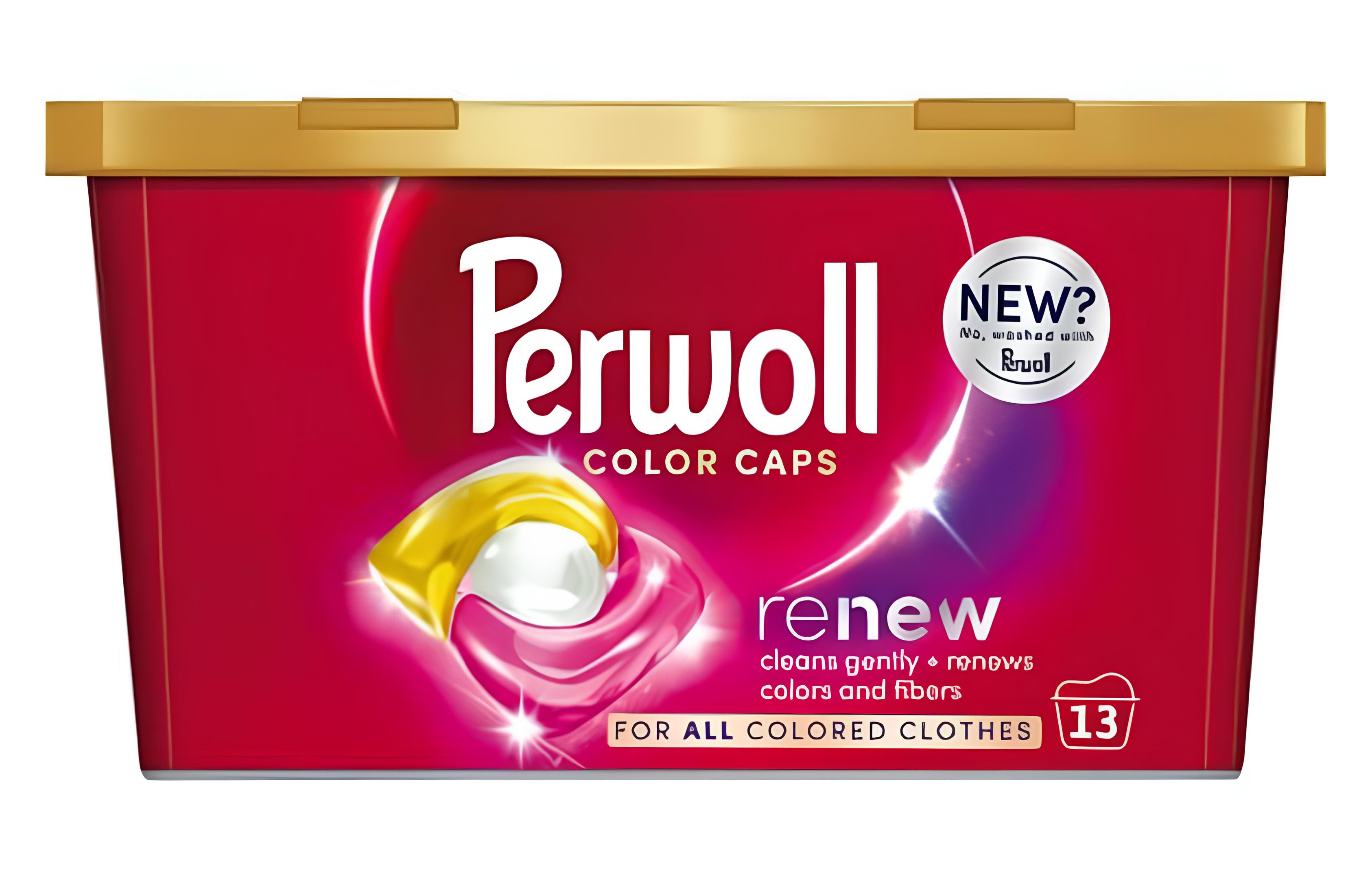 Капсулы для стирки Perwoll д/цветных вещей 13 шт - Фото 1