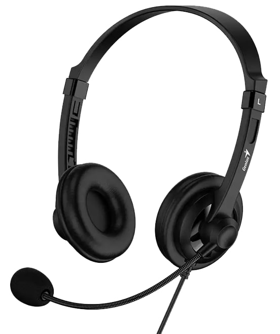 Наушники накладные проводные Genius HS-230U USB-C Black (31710021405) - Фото 1