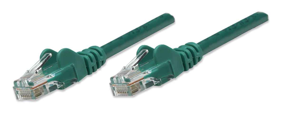 Кабель патч-корд Intellinet UTP Cat.5e 0.5м Green (318167) - Фото 1