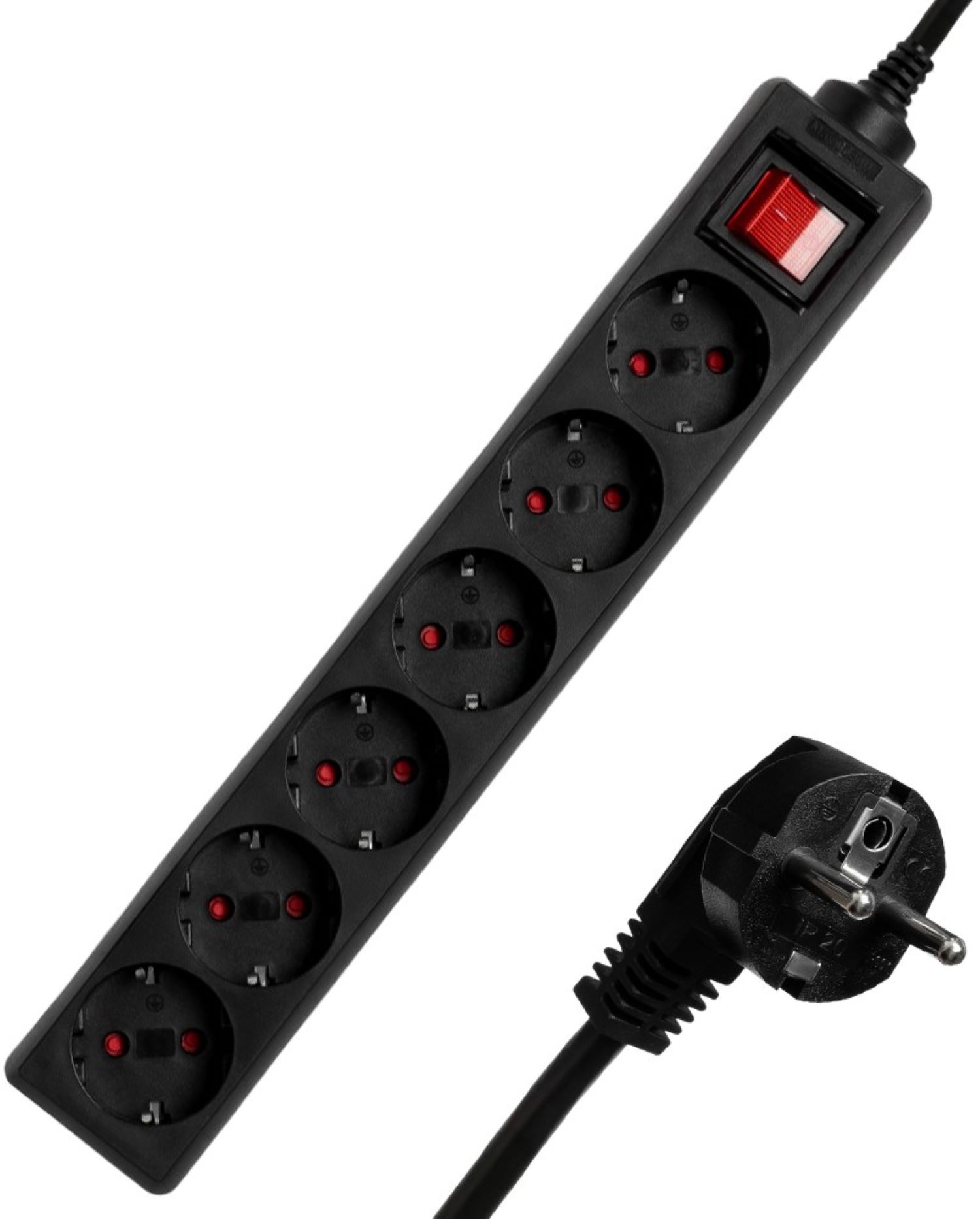 Сетевой фильтр Ultra SSB6-3 V2 Black - Фото 1