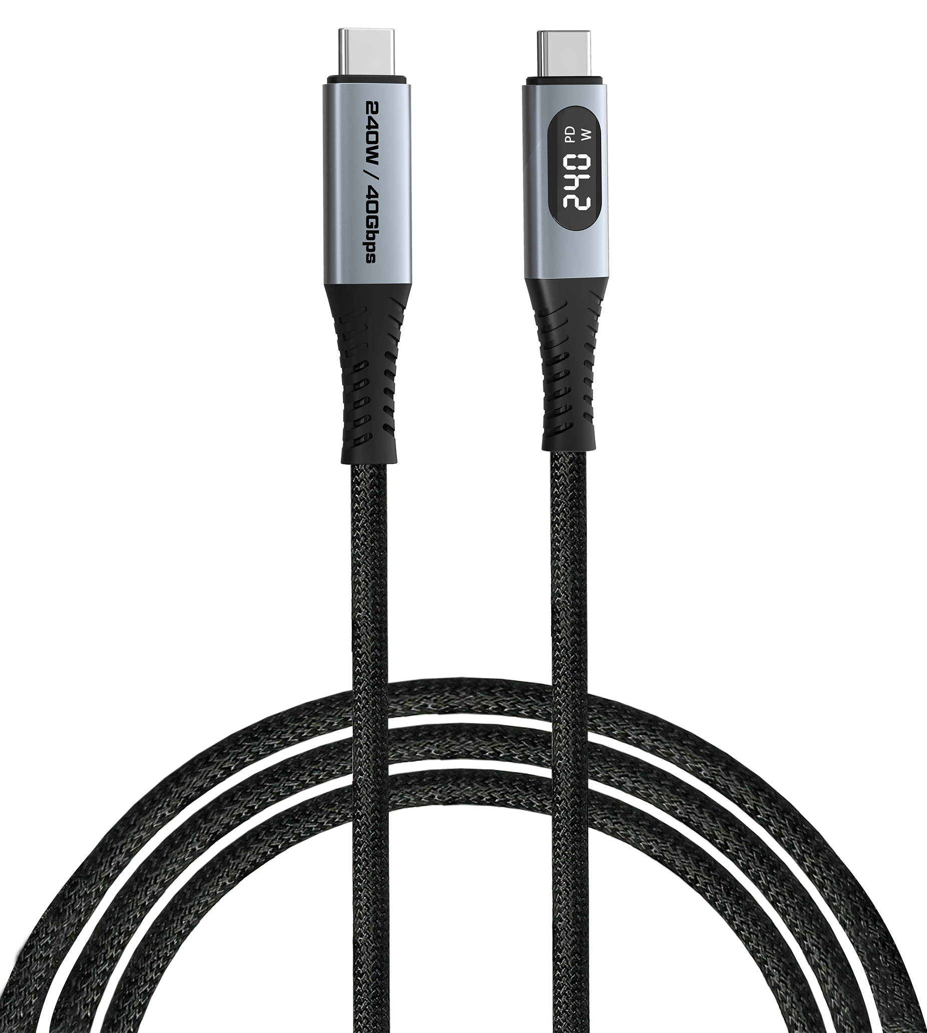 Кабель синхронизации данных Verbatim 240 Вт USB-C–USB-C 120 см Black (31849) - Фото 1