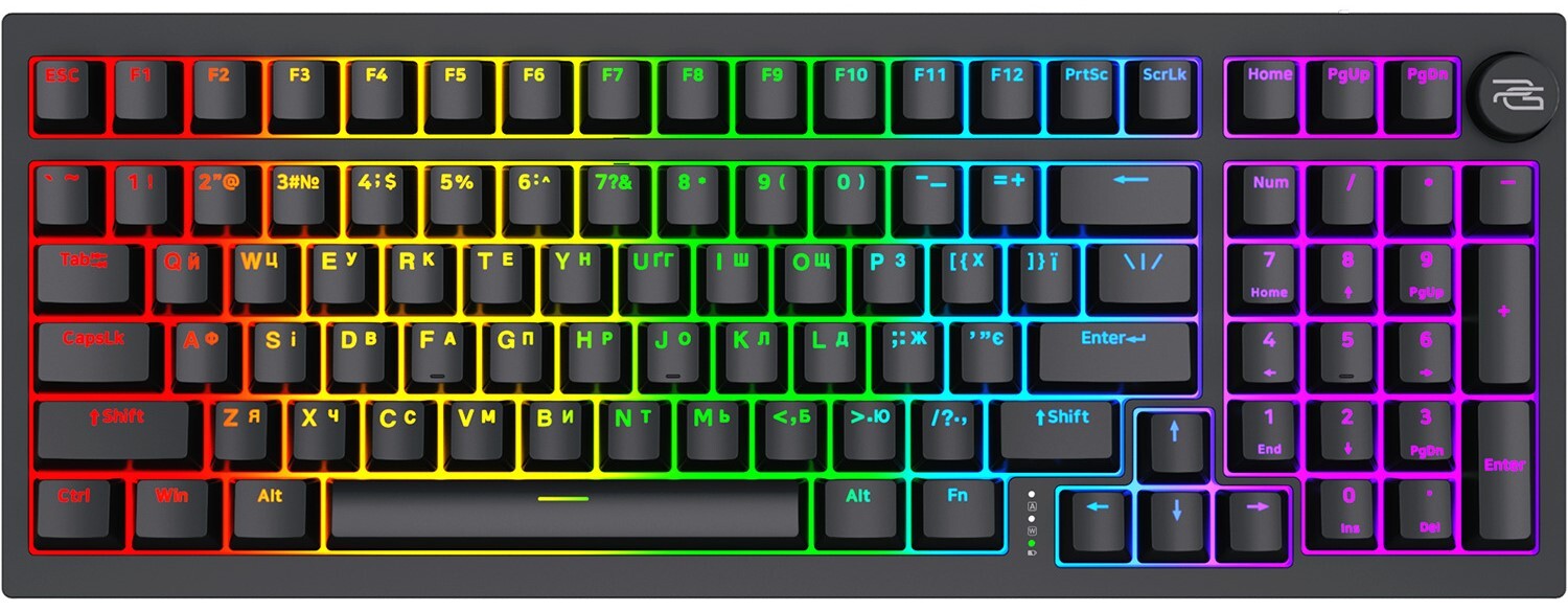 Клавіатура бездротова ігрова Proove Gaming Slicker (Ukraine Layout) Black (WKSL00022401) - Фото 1