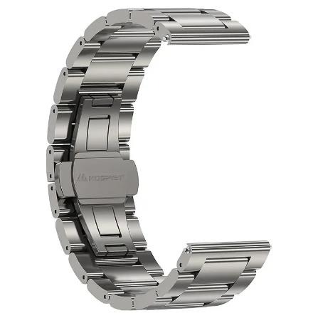 Ремінець для смарт-годинника KOSPET STAINLESS STEEL SILVER model M 22 мм - Фото 1