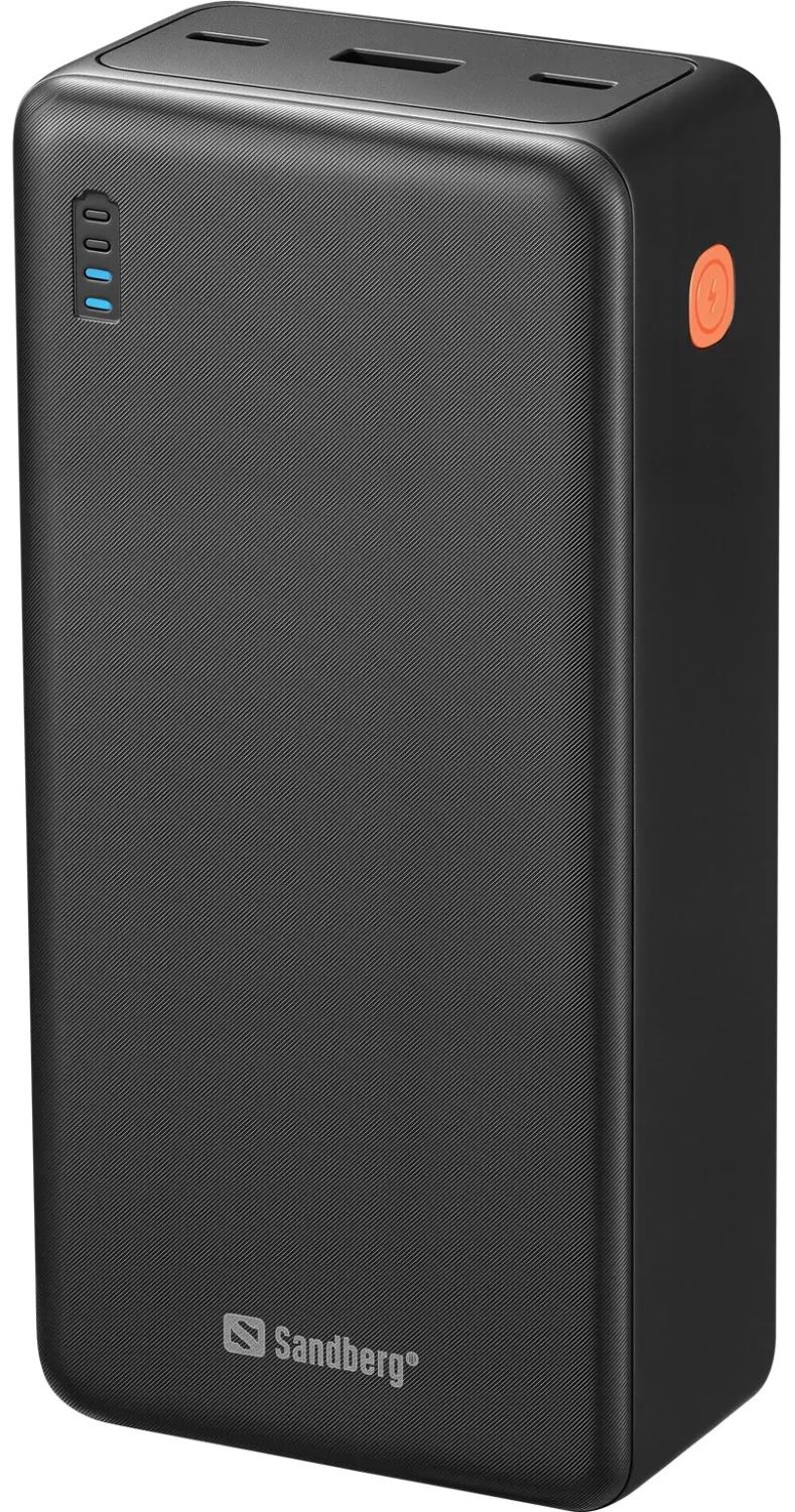 Купить Батарея мобильная Sandberg 27000mAh Saver 22,5W 3A PD,QC3.0, USB-A,2xUSB-С Black (320-43) - Фото 1 Батарея мобильная Sandberg 27000mAh Saver 22,5W 3A PD,QC3.0, USB-A,2xUSB-С Black (320-43) - Фото 1