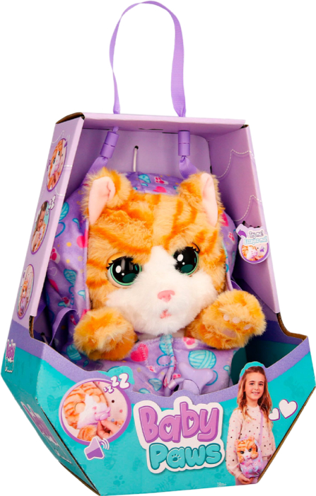 Інтерактивна іграшка м'яка Baby Paws W2 – РУДА КОТЕНЯ з аксесуарів. (921139IM) - Фото 1