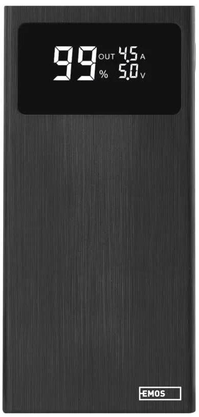 Батарея мобильная EMOS B0532B BetaQ20 22,5W/20000mAh, черный, PD20W - Фото 1