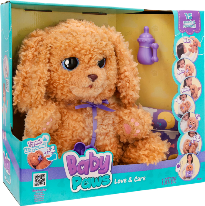 Інтерактивна іграшка м'яка Baby Paws ІГРИВЕ ЦУЦЯ ЛАБРАДУДЛЯ (з аксес.) (921153IM) - Фото 1