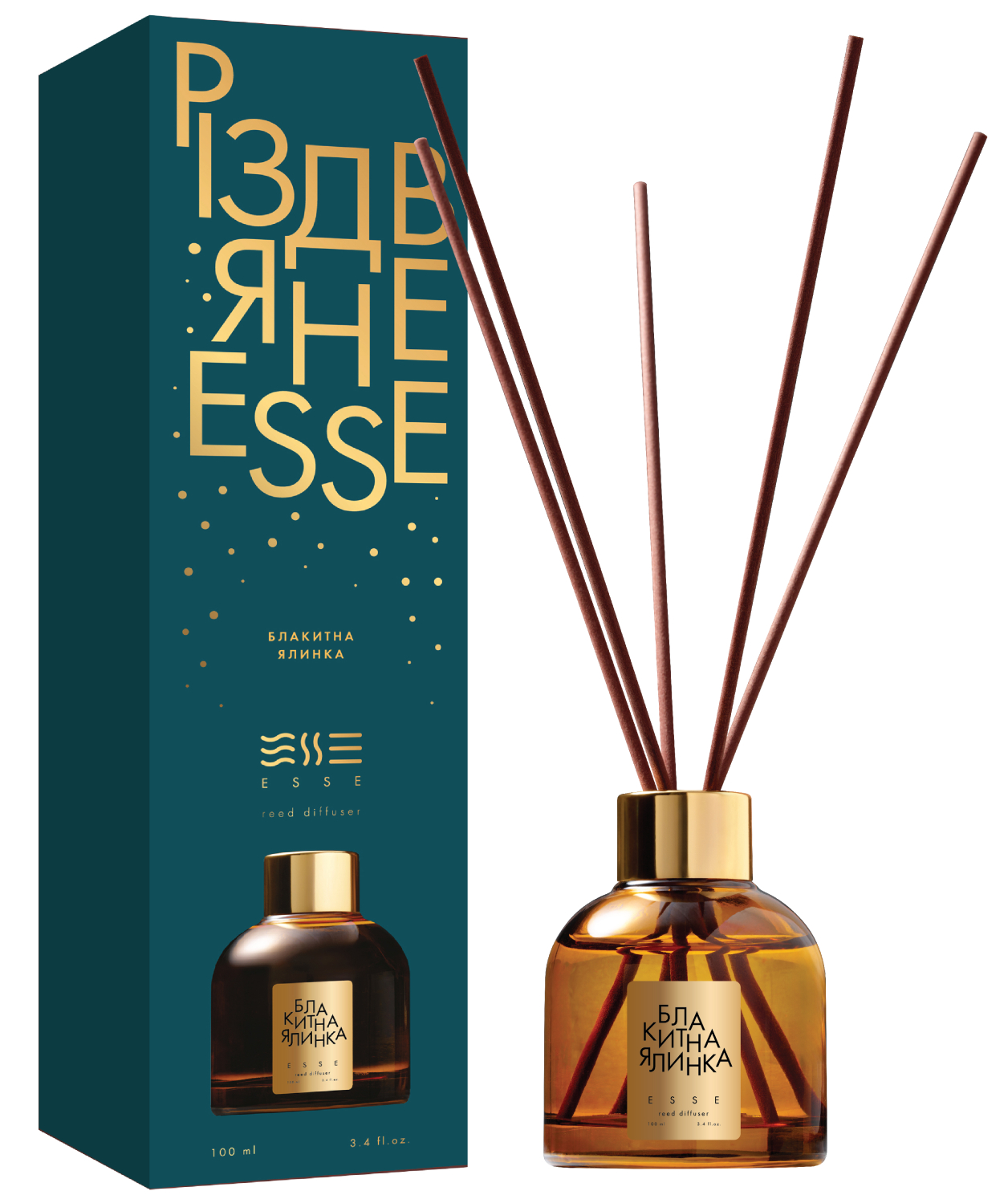 Аромадиффузор Esse Рождественское Голубая елка 100 мл (4820288090069) - Фото 1