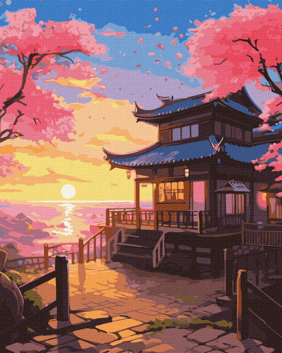 Картина по номерам Ideyka Мечтательный закат ©art_selena_ua 40х50 см (KHO6340) - Фото 1