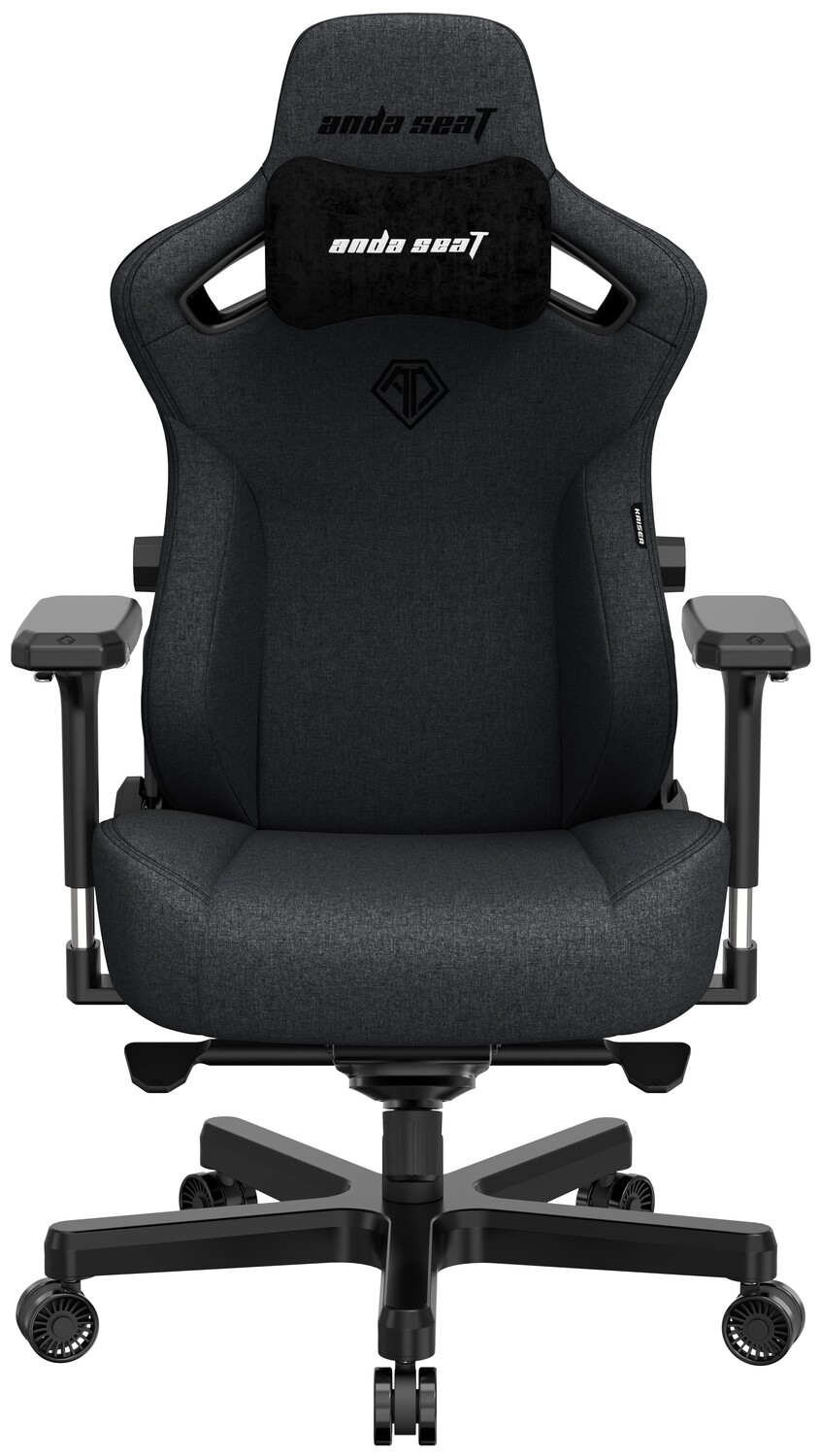 Кресло для геймеров Anda Seat Kaiser 3 Size XL Dark Gray Linen Fabric (AD12YDC-XL-01-GB-CF) - Фото 1