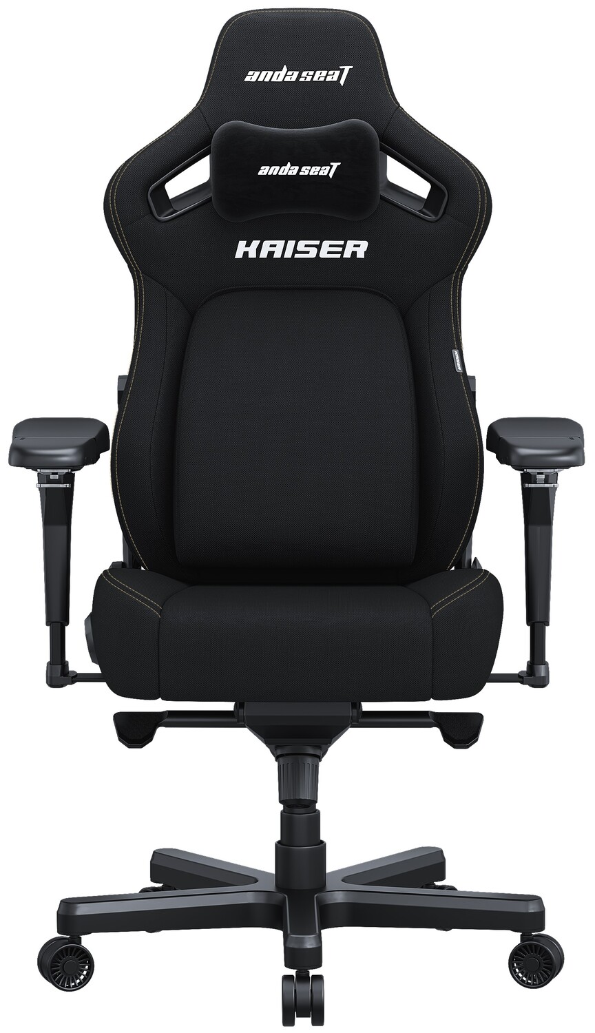 Кресло для геймеров Anda Seat Kaiser 4 Size L Black Linen Fabric (AD12YDDC-L-20-B-CF) - Фото 1