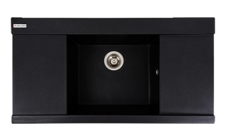 Купити Мийка кухонна VALESO 651 ATLAS матовий Чорний металік - Фото 1 Мийка кухонна VALESO 651 ATLAS матовий Чорний металік - Фото 1