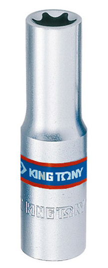 Торцева голівка KING TONY 3/8'' Е10 63 мм (327510M) - Фото 1