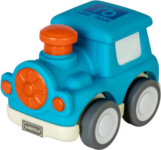 Базовый игровой транспорт для малыша Baby Team Мини-транспорт (8604 синий паровозик) - Фото 1