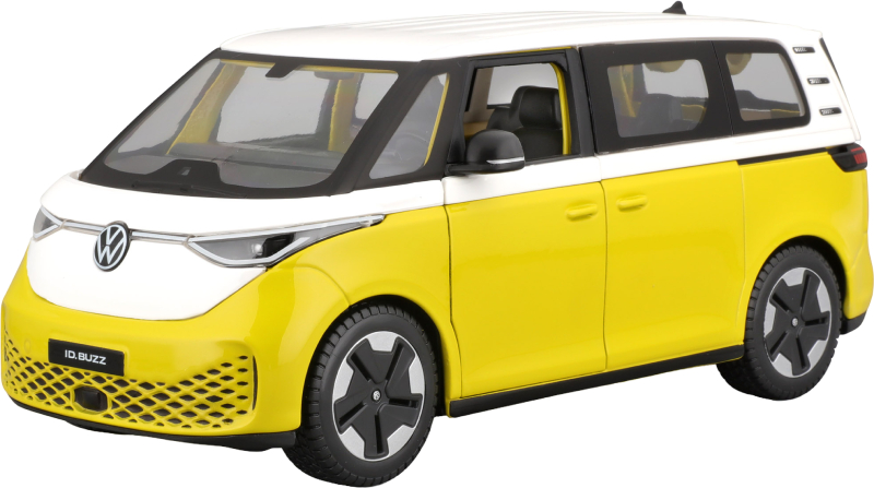Коллекционная машинка 1:24 Maisto 2023 Volkswagen ID. Buzz (32914 white/yellow) - Фото 1