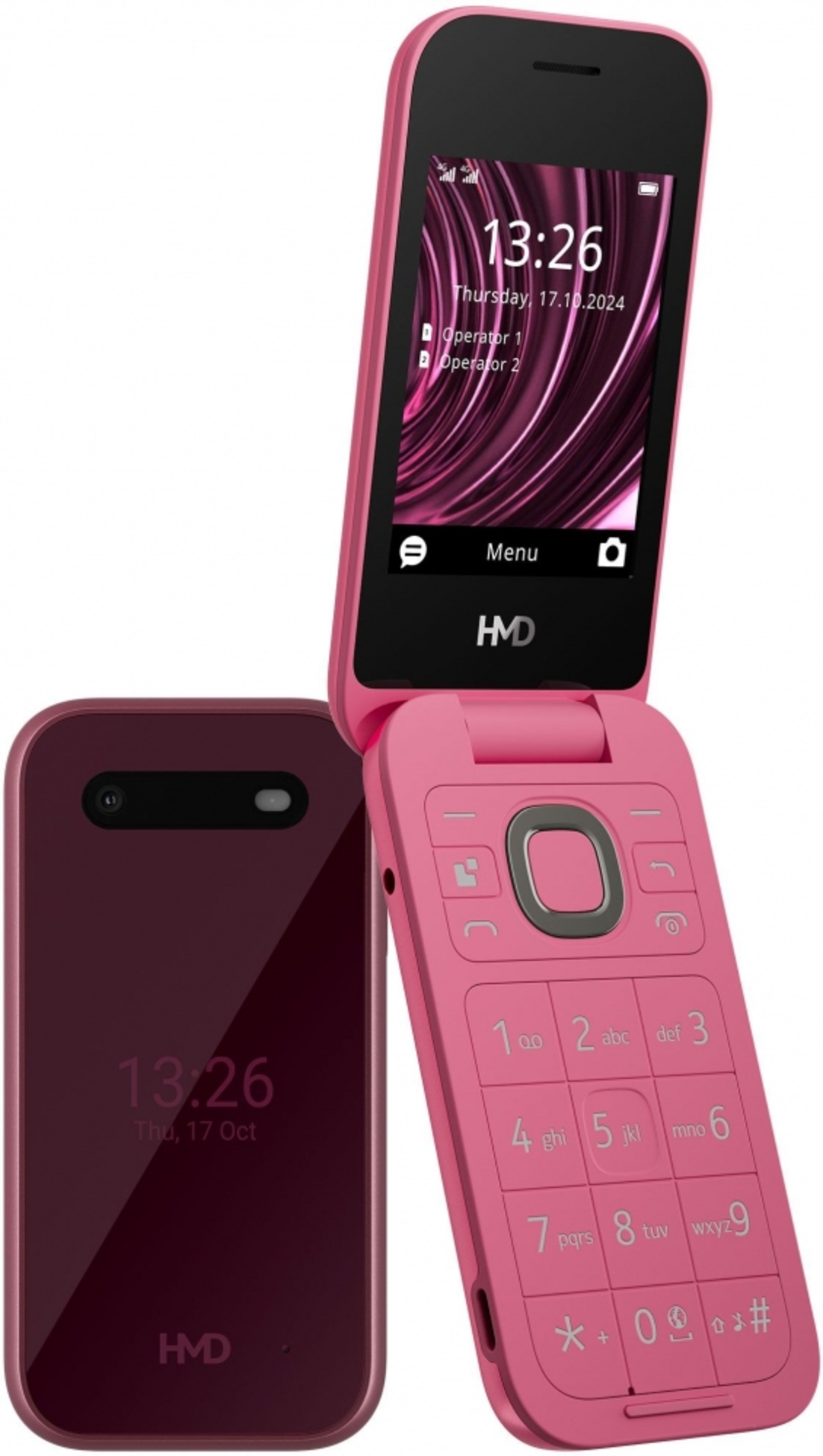 Мобильный телефон HMD 2660 4G Flip DS Red - Фото 1