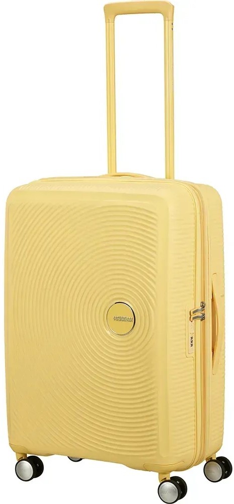 Чемодан American Tourister Soundbox 67 см пастельно-желтый (32G*16002) - Фото 1