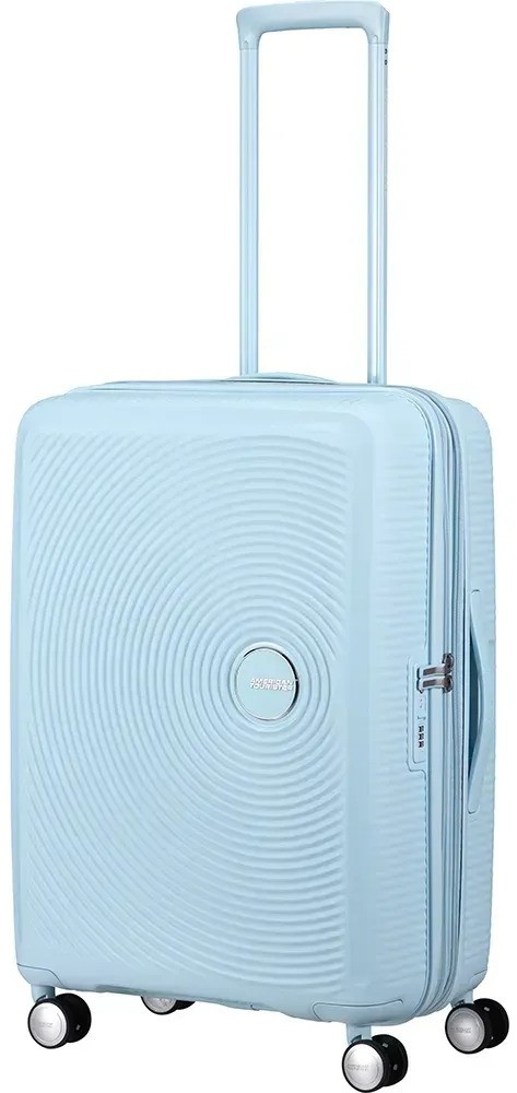 Чемодан American Tourister Soundbox 67 см пастельно-голубой (32G*22002) - Фото 1
