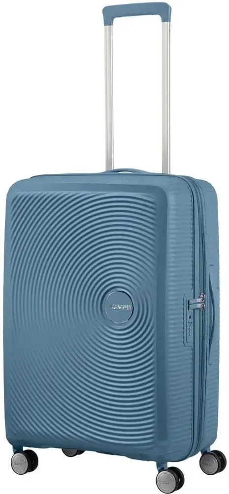 Чемодан American Tourister Soundbox 67 см серо-синий (32G*51002) - Фото 1
