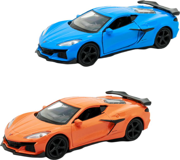 Автотранспорт TechnoDrive CHEVROLET CORVETTE Z06 2023 (оранжевый, светло-голубой) (250383W) в ассортименте - Фото 1