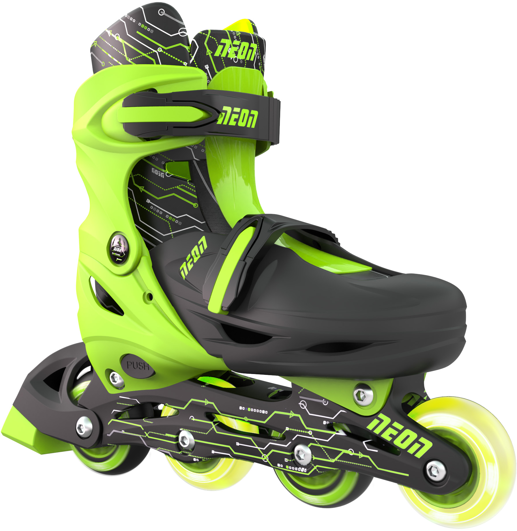 Ролики Neon Inline Skates Green (NT07G4) - Фото 1