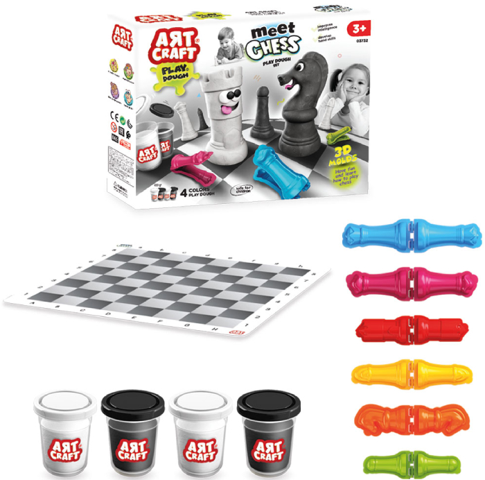 Лепка из теста dede Шахматы Art Craft 224 г (03732) - Фото 1