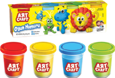 Купити Ліплення з тіста dede 4 кольори Art Craft 224 г (03280) - Фото 1 Ліплення з тіста dede 4 кольори Art Craft 224 г (03280) - Фото 1