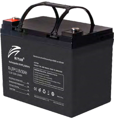 Батарея для солнечного инвертора Ritar LiFePO4 12,8V 30Ah 384Wh - Фото 1