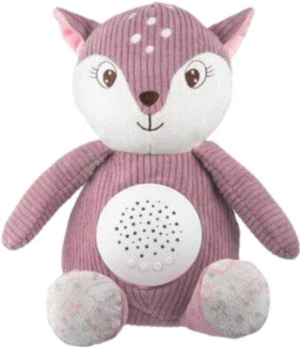 Интерактивная игрушка мягкая Canpol babies Олень - розовая (77/206_pin) - Фото 1