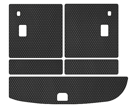 EVA килимок в багажник авто EVAtech для Santa FE (CM) Restyling (Hinged Gas Pedal) 7 seats (2 clips) Hyundai 2010-2012 2 покоління SUV EU (HY13310BE5RBB) - Фото 1