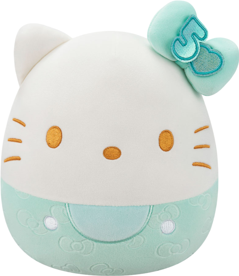 Мягкая игрушка животное SQUISHMALLOWS ХЕЛЛОУ КИТТИ В ИЗУМРУДНОМ 20 см (SQSN00498) - Фото 1