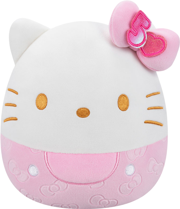 Мягкая игрушка животное SQUISHMALLOWS ХЕЛЛОУ КИТТИ В РОЗОВОМ 20 см (SQSN00497) - Фото 1