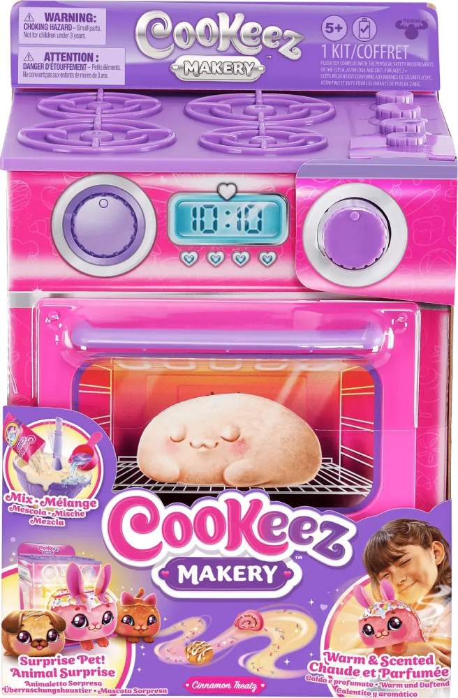 Интерактивная игрушка мягкая сюрприз Moose Cookies Makery Магическая пекарня - Синабон (23502) - Фото 1