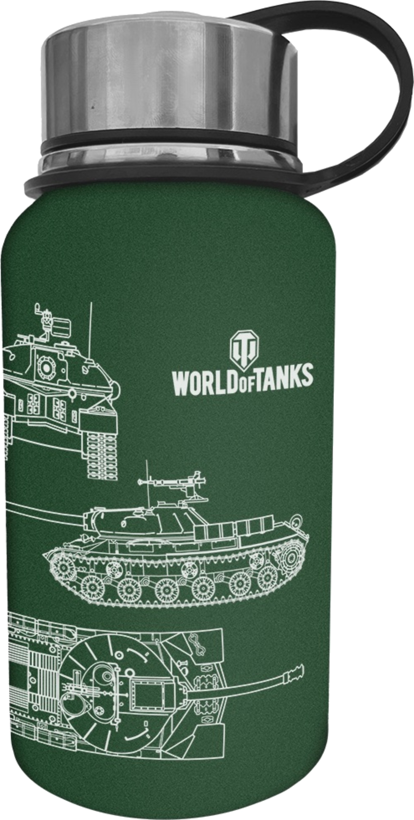 Термос World of Tanks 650 мл Зеленый (FWGTHERMOS23GN000) - Фото 1