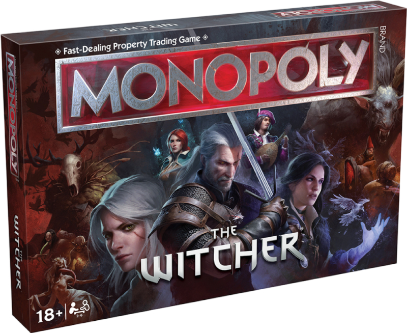 Настольная игра стратегическая (18+) Winning Moves WITCHER - Monopoly UK (WM04623-EN1-6) - Фото 1
