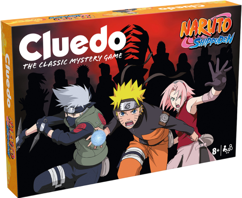 Настольная игра карточная (8+) Winning Moves NARUTO SHIPPUDEN - Cluedo UK (WM04940-EN1-6) - Фото 1
