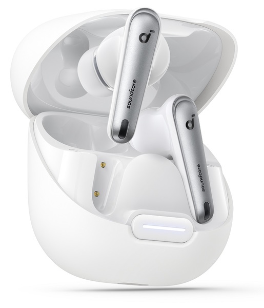 Наушники вкладыши беспроводные TWS Anker SoundСore Liberty 4 NC Clear White (A3947G21) - Фото 1
