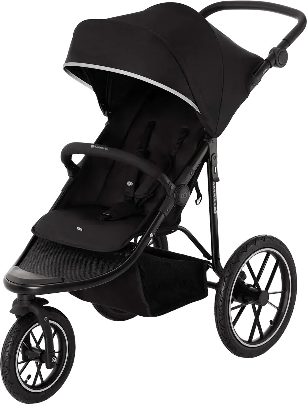 Коляска прогулочная Kinderkraft Helsi 2 Black (KSHELS02BLK0000) - Фото 1