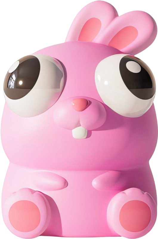 Антистресс игрушка Sibelly Pop Up Eyes Squeeze Кролик (PUP-SB-RB) - Фото 1