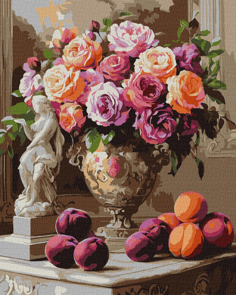 Картина по номерам Ideyka Изысканные розы ©sophiia_illustrations 40х50 см (KHO3290) - Фото 1