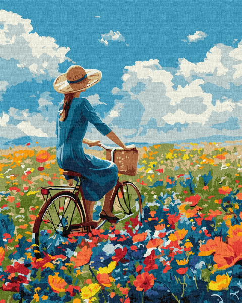 Картина по номерам Ideyka Поездка в цветах ©art_selena_ua 40х50 см (KHO8454) - Фото 1