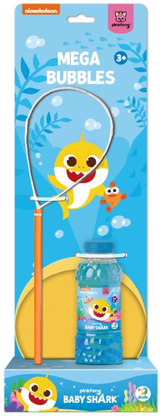 Мыльные пузыри Dodo Мега Bubbles с тарелкой. Baby Shark 450 мл (200515) - Фото 1